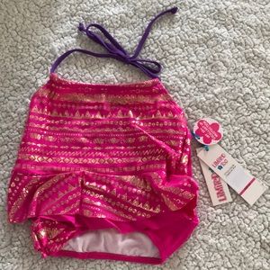Limited to pink swimwear 6X foil tanking NWT